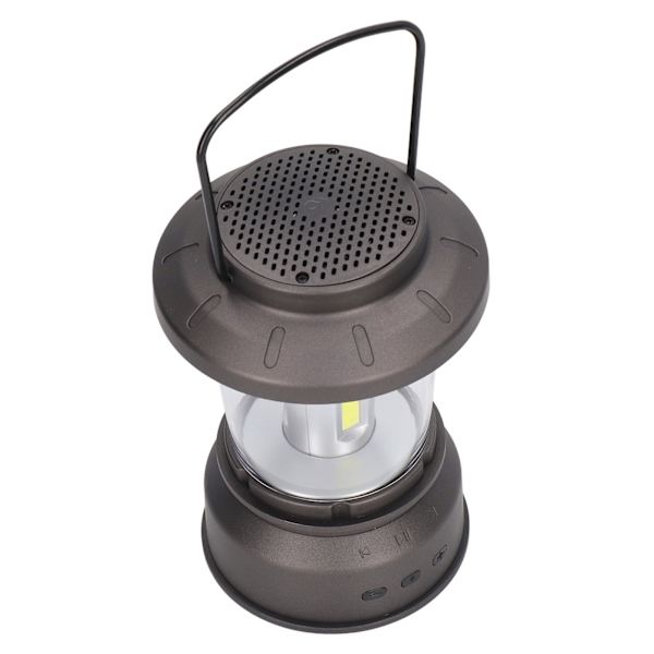 Utomhus Bluetooth-högtalarljus Retro-stil 2 lägen USB-strömförsörjning IP65 Vattentät Bluetooth-musik Camping Lykta Gult Ljus