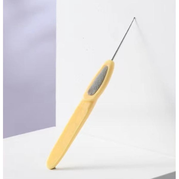 Hæklenål i aluminium, blødt håndtag, 09 mm strikkepind, lille størrelse - DIY Craft Knit Tool