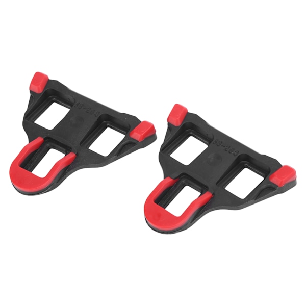 TB‑011 Universal Road Bike Cleats 6 Degree Float Self Locking Cycling Pedals Cleat SetBlack Red