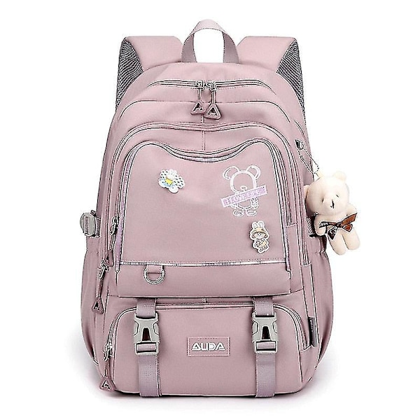 Jenter Stor Kawaii Skole Ryggsekk - Vanntett Barn Reise Ryggsekk Blå