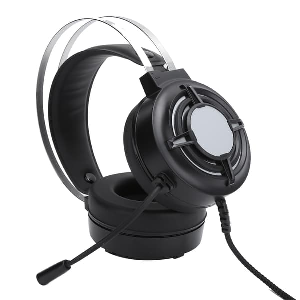 Gaming Headset ESport Kablet RGB Farverigt Lys med Mikrofon til PC Computere (Til HP H120G USB7.1 Interface)