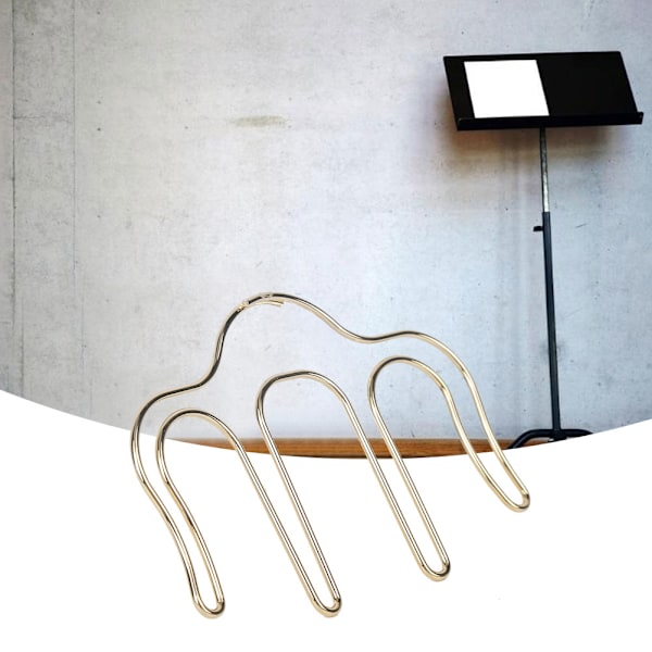 2 st Musiknotshållare Bokklämma Musikinstrument Tillbehör M Typ Järn Lättvikt (Guld )