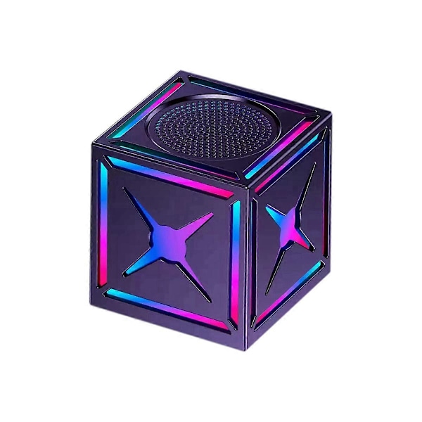 Langaton Mini Ulkokaiutin RGB-värivaloilla ja Bassokaiuttimella, Musta