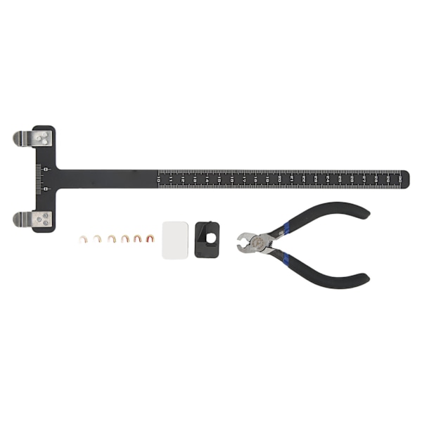 Bågskytte Tuning Verktygssats Recurve Båge T-Vinkel Båge Linjal Pilnockpunkter Praktisk Aluminiumlegering