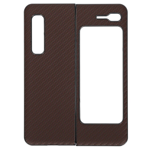 Samsung Galaxy Z Fold 1 W20 -puhelimen kotelo ABS-materiaalista, kattava suoja putoamisia ja naarmuja vastaan (ruskea)