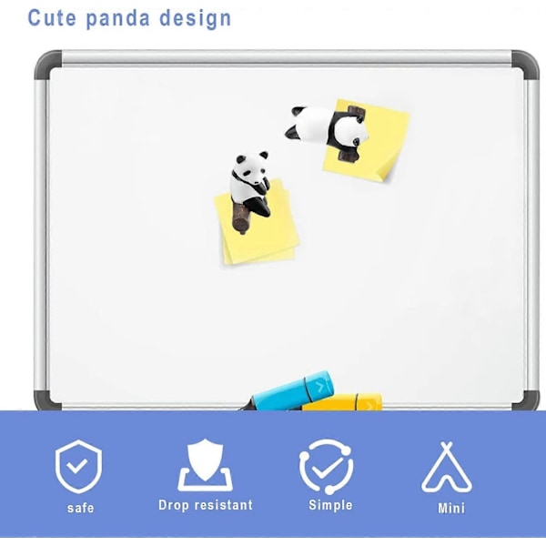 Koristeelliset jääkaappimagneetit, 5 kpl Panda-jääkaappimagneetti, Lasten eläin-jääkaappimagneetti, Pudotuksenkestävä, Pehmeä magneetti, Sopii jääkaappeihin, M