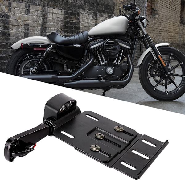 Motorcykel SiDe Mount Registreringsskylt Ram Fäste Passar för 883 2004-2016 Modeller