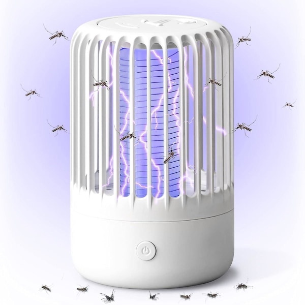 Oppladbar Elektrisk Mosquito Killer Lampe med USB, Kraftig Mosquito Killer Lampe