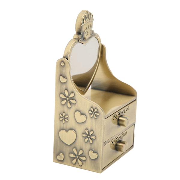 Baby Keepsake Box - Sød modstandsdygtighed over for korrosion Holdbarhed Moderigtigt udseende Tandfe gave til piger drenge Grøn patina