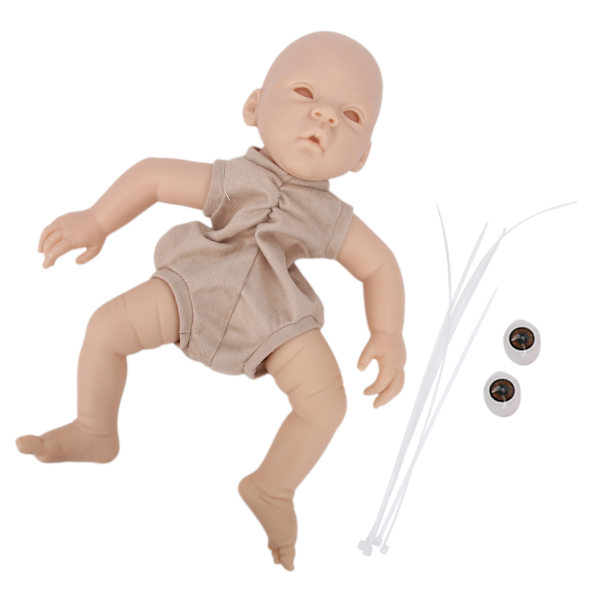 Simulering Omålad Reborn Dockkit Vinyl Oavslutad Babydocka Gjutform Delar Set 18 Tum