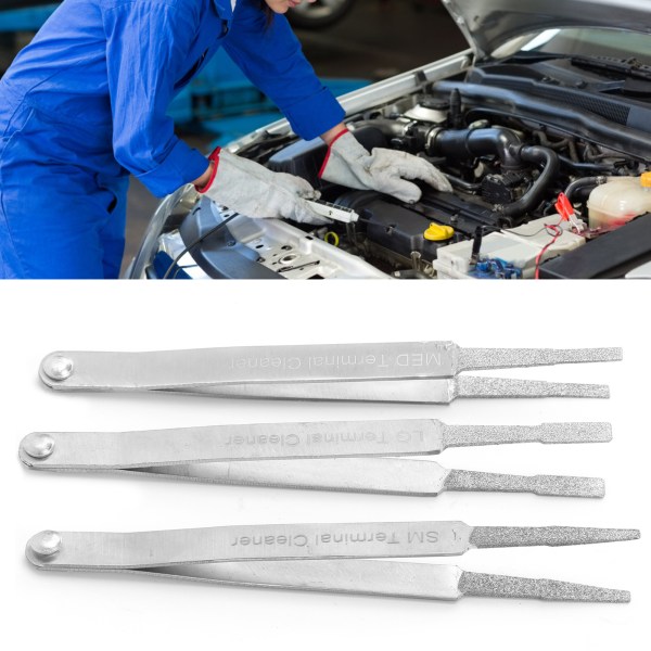 3 STK Terminal Cleaner Set Auto Repair Hardware Tool for Small Electric Spade Pin Connector