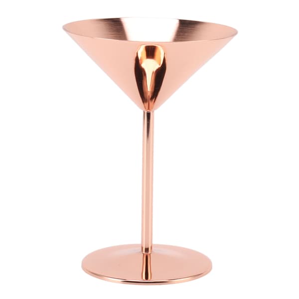Martini-glas i rustfrit stål, finpoleret, rustfrit, elegante, moderne martini-glas til hoteller og barer
