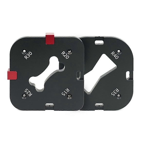 Lomme Radius Jig Router Skæring Fillet Skabelon 4 i 1 R-Vinkel Bue
