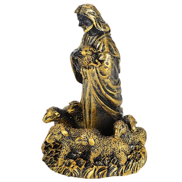 Resin Jesus Statue Ornamenter Religiøse Figurer Håndverk Hjemmekontor Dekorasjon