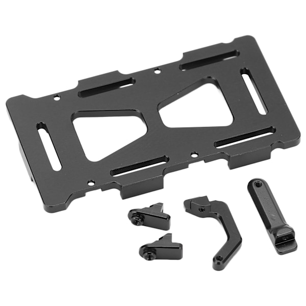 RC-batterifäste i aluminiumlegering, RC-batterifästeplatta för Axial SCX24 AXI90081 AXI00001 AXI00002 1/24 RC-bil, svart