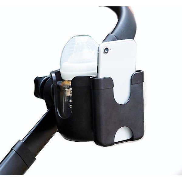 Universal Mugghållare med Telefonhållare - Praktiskt Tillbehör för Rullstol, Rullator, Cykel, Scooter - Perfekt Present till Kvinnor