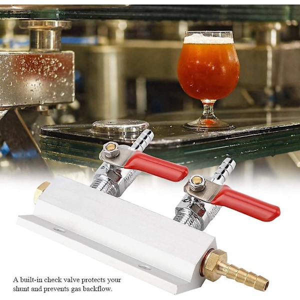 Ølgassdispenser CO2 Luftdispenser 2-veis manifold