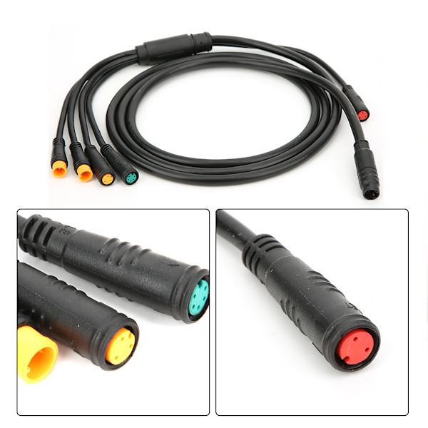 1/5 Integroitu polkupyörän kaapeli valotoiminnolla Ebike Waterproof Controllerille
