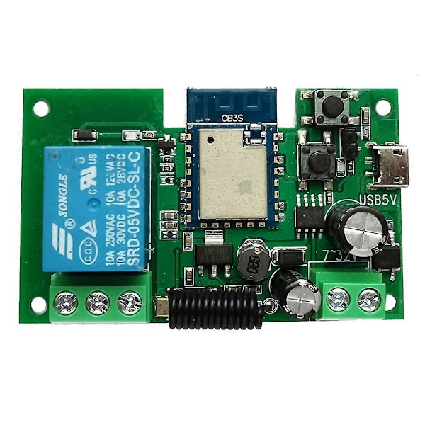 Tuya WIFI Smart Switch Controller Grind Garage Dörröppnare 1CH 7-32V