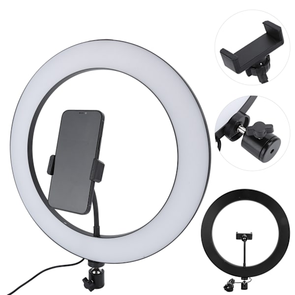 100-240V EU-pistoke 36 cm UN-360 3-värinen LED-rengasvalo säädettävä täyttölamppu kauneuslive-lähetykseen