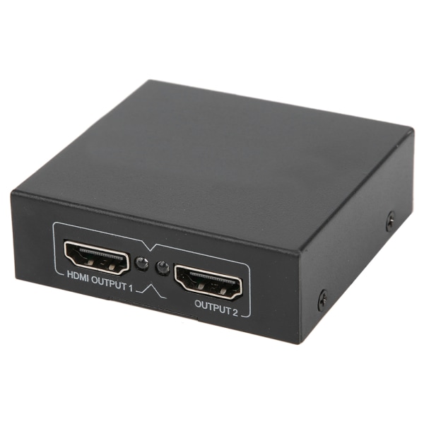 HDMI Splitter High Definition Video Switcher 1 In 2 Out 100‑240V Connect Audio ReceivingEU