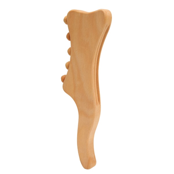 Wood Gua Sha Tool 3 Slots Imitasjonsfinger Fremme blodsirkulasjonen Lindre tretthet Gua Sha Massasjeverktøy for rygg nakke