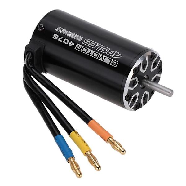 4076 2250KV 4P Sensoriton harjaton moottori 1/8 RC-kuorma-auton autojen buggy-osiin