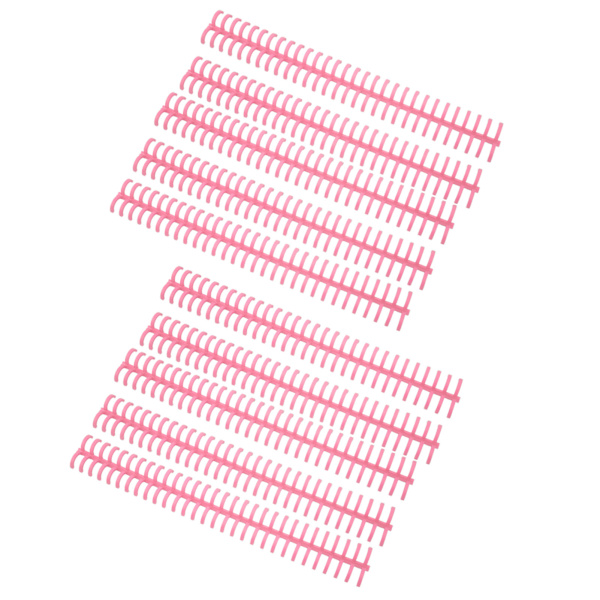 10 st bindande ryggar spiraler spolar kammar 30 hål plastlist för lösblad 1/2 tum diameter rosa