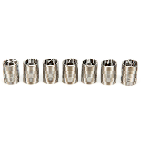 50 st gänginsatser hane hona reduktionsmutter reparationsverktyg rostfritt stål fästelement M10x1x2.5D