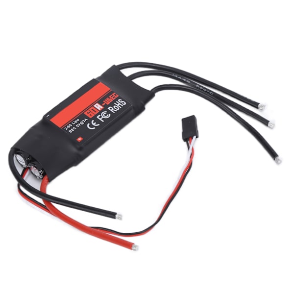60A ESC Elektronisk Hastighedskontrol til Fjernbetjening Drone Fastvinge Fly