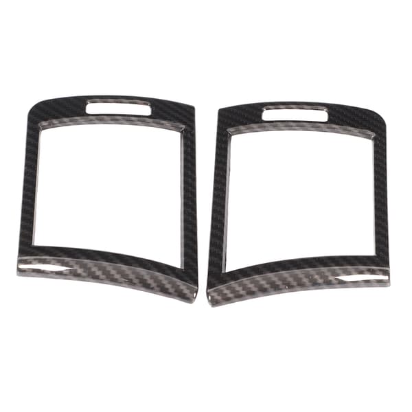 2 stk. Bil Dashbord Side Luftutløpsramme Deksel Trim Karbonfiberstil Erstatning for 3-serie E46 1998-2004