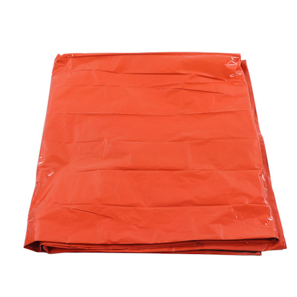 Nødtent til overlevelse - Enkeltlags varm aluminiumstelt med armbånd til jordskælvshjælp - Orange