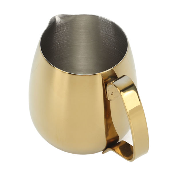 Kaffe Melk Kopp Rustfritt Stål Melkeskummer Mugg Cappuccino Latte Art Melk Mugg Gull 350ml