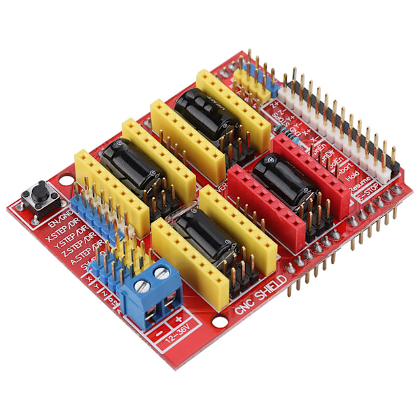 Witbot CNC Shield-udvidelseskort + drv8825 Stepmotordriver + køleplade til Arduino V3 Engrave