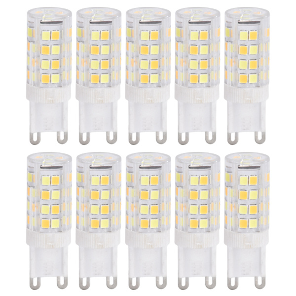 10 kpl G9 220 V LED-lamppu Himmennettävä keraaminen LED-polttimo Vaihda halogeenilamppu ChandelierG9 5W 52LED