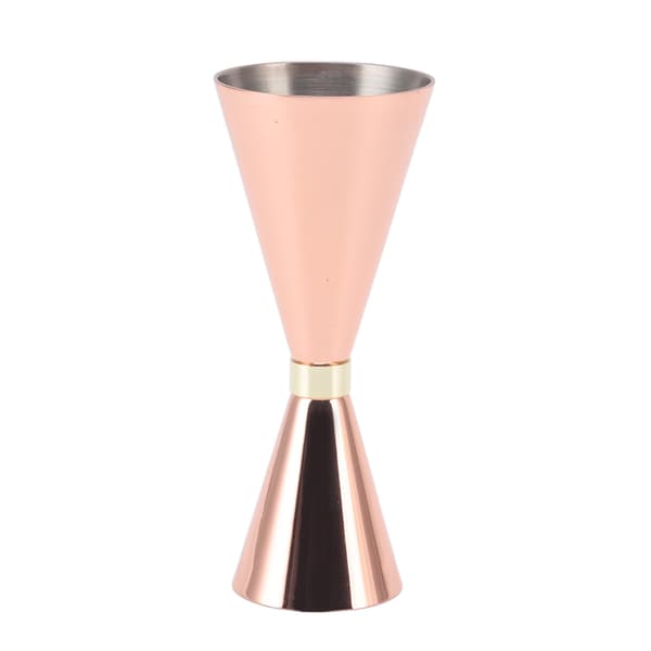 Jigger i rustfrit stål 30 mm til 60 mm Elegant fleksibel jiggerkegle til cocktailbartending kobberbelægning
