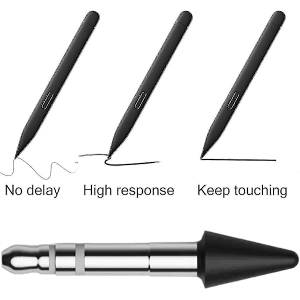 Ersättningsspets/nib för Microsoft Surface Slim Pen 2 - 1 st, Svart - Slim Pen 2 Ersättningsspets/nib Zekai