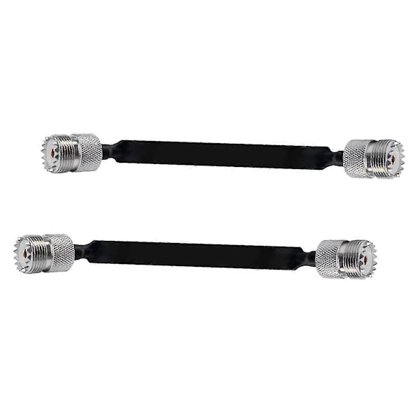 2 stk. - 20 cm RF koaksialkabel vindue/dør gennemgang fladt kabel