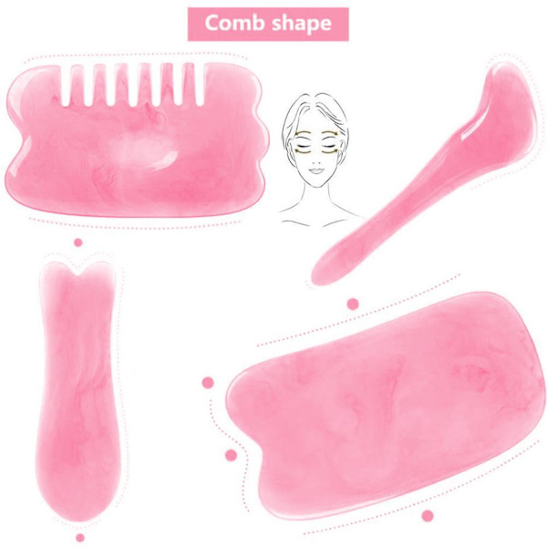 7 kpl/ set Gua Sha Resin Massage Board Tool Hartsi Hieronta Ihonhoito Guasha Tool Set Anti Wrinkle Healthcare Beauty Tools