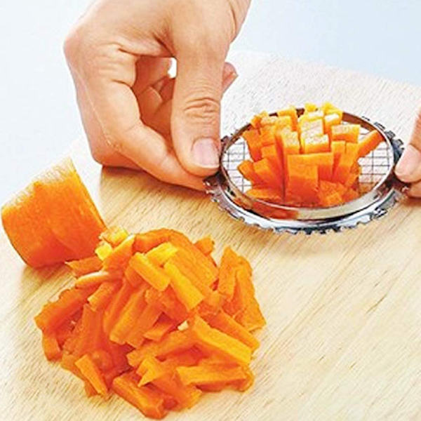 Rustfrit stål æghakker hårdkogt æg skæreværktøj Frugtterningsskærer til ost Gulerødder Kartoffelskærer