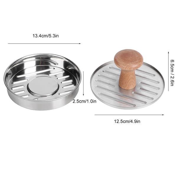 304 rustfrit stål husholdningshamburgerpresse Patty Maker Mold Making Tool køkkentilbehør