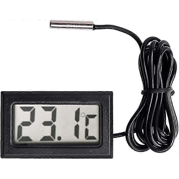 Digital LCD Termometer Temperaturmätare Probsensor Räckvidd -50 Celsius C till +110 Celsius C_SZXM
