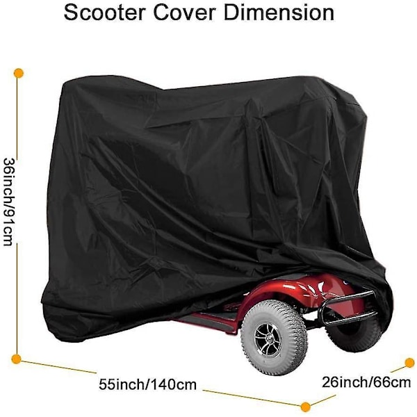 Vattentätt överdrag för elscooter, skydd för elscooter