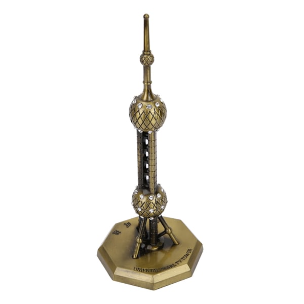 Shanghai Oriental Pearl med diamantmodell galvaniseringsutförande Resesouvenir