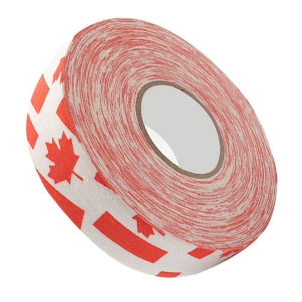 2,5 cm x 25 m Hockey Beskyttende Tape Sport Badminton Stang Pads Hockey Stick Tapes Red Maple Leaf