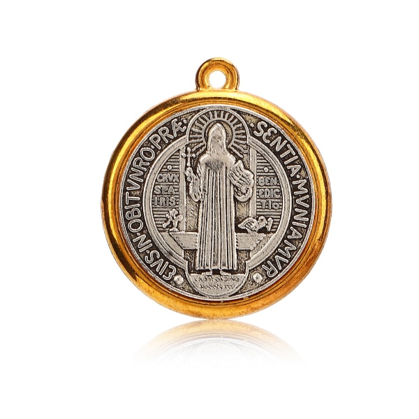 Saint Benedict Medal Rustproof Metal St. Benedict Medal Anheng Herre Gutter Religiøs gave Katolske medaljer