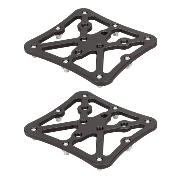 Et par Aluminum Road Cykel Pedal Platform Converter Adapter Lille størrelse Cykel Cykel tilbehør Sort