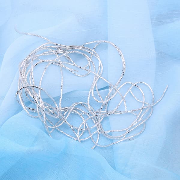 Broderitråd Koppartråd Sömnad Glans 1,5 mm Dia. Manuell DIY-trådSilver