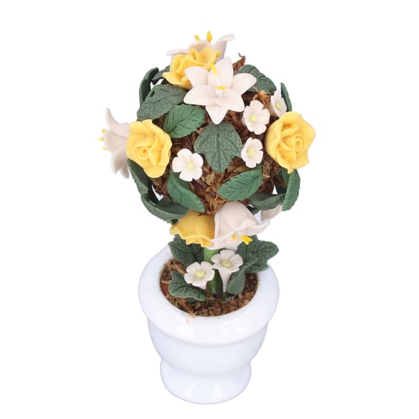 1:12 Dukkehus Simulation Blomst Mini Dukkehus Have Tilbehør Simulation Ler Blomst Hortensia Model