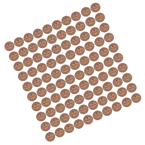 100 st Brun handgjord hängetikett Bröllopsfavorit Dessertetiketter Smycken Prislapp #2
